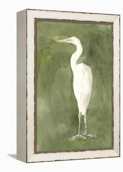 Emerald Heron IV-Emma Caroline-Framed Stretched Canvas