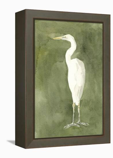 Emerald Heron IV-Emma Caroline-Framed Stretched Canvas