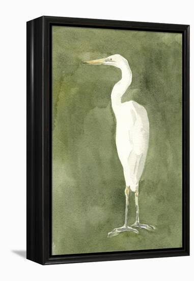 Emerald Heron IV-Emma Caroline-Framed Stretched Canvas