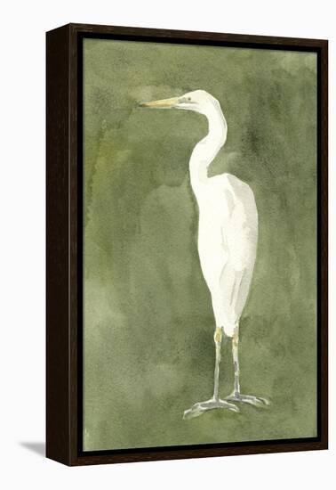 Emerald Heron IV-Emma Caroline-Framed Stretched Canvas