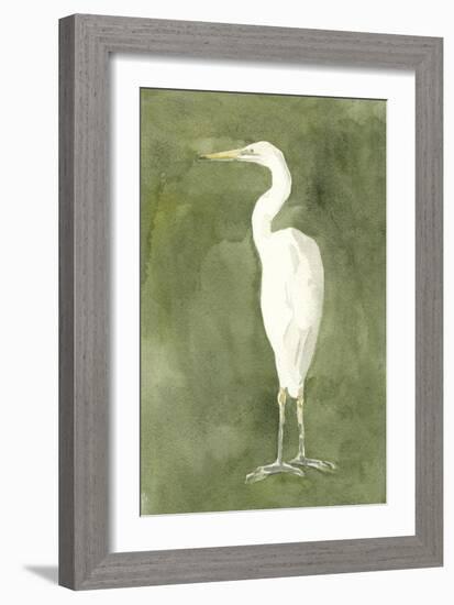 Emerald Heron IV-Emma Caroline-Framed Art Print