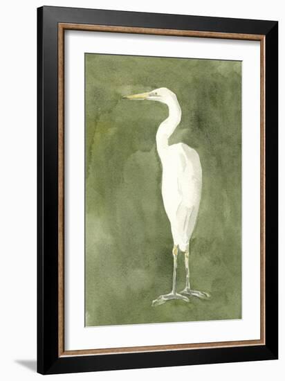 Emerald Heron IV-Emma Caroline-Framed Art Print