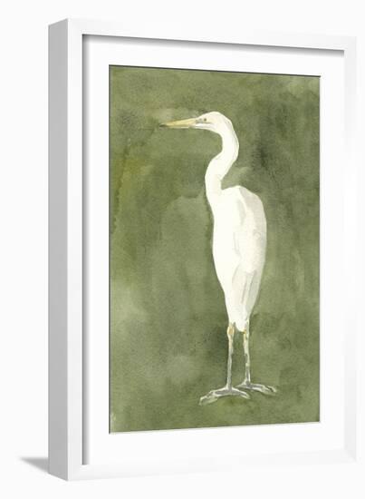 Emerald Heron IV-Emma Caroline-Framed Art Print