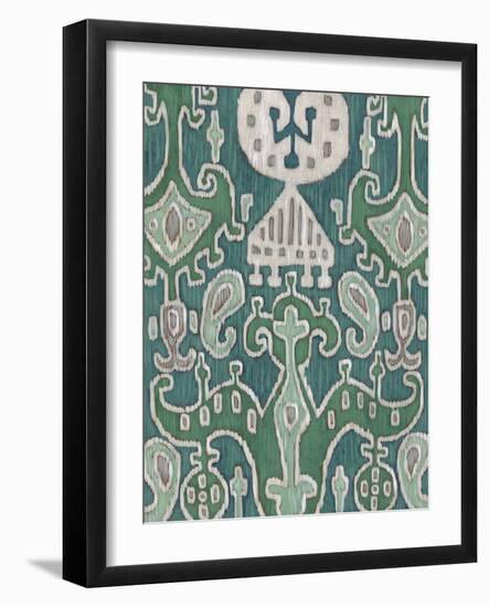 Emerald Ikat I-Chariklia Zarris-Framed Art Print