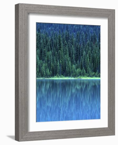 Emerald Lake Boathouse, Yoho National Park, British Columbia, Canada-Rob Tilley-Framed Photographic Print