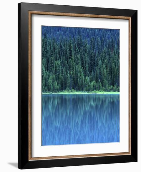 Emerald Lake Boathouse, Yoho National Park, British Columbia, Canada-Rob Tilley-Framed Photographic Print