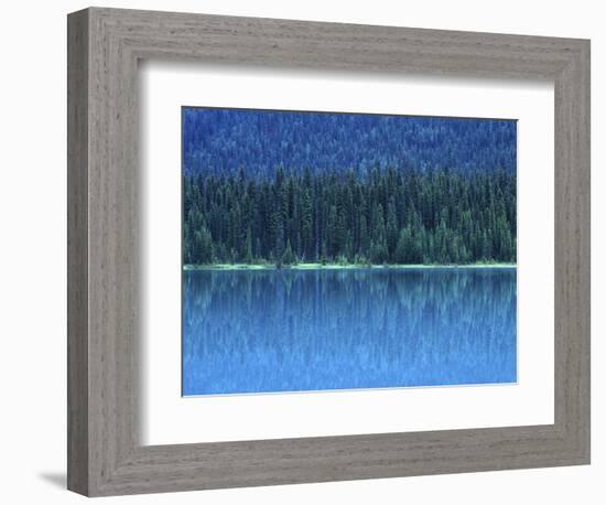 Emerald Lake Boathouse, Yoho National Park, British Columbia, Canada-Rob Tilley-Framed Photographic Print