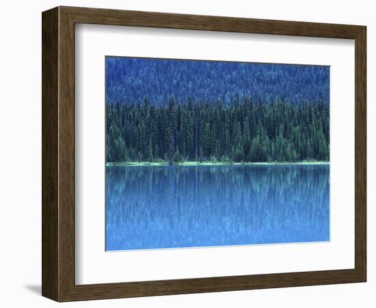 Emerald Lake Boathouse, Yoho National Park, British Columbia, Canada-Rob Tilley-Framed Photographic Print