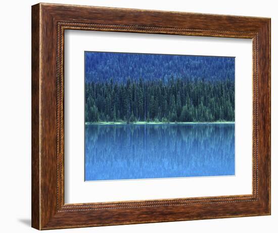 Emerald Lake Boathouse, Yoho National Park, British Columbia, Canada-Rob Tilley-Framed Photographic Print