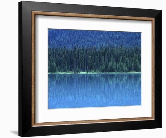 Emerald Lake Boathouse, Yoho National Park, British Columbia, Canada-Rob Tilley-Framed Photographic Print