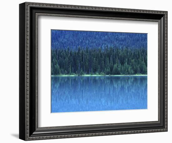 Emerald Lake Boathouse, Yoho National Park, British Columbia, Canada-Rob Tilley-Framed Photographic Print