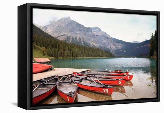 Emerald Lake is One of the Most Admired Destinations in Yoho National Park (British Columbia , Cana-hdsidesign-Framed Premier Image Canvas