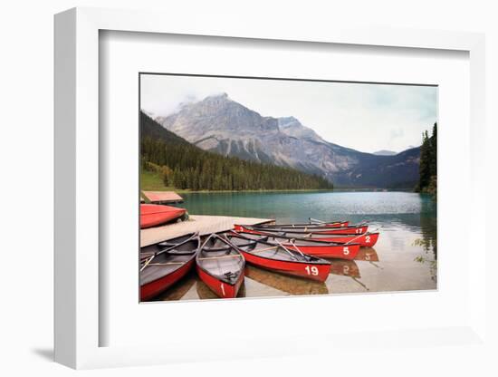 Emerald Lake is One of the Most Admired Destinations in Yoho National Park (British Columbia , Cana-hdsidesign-Framed Photographic Print