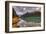 Emerald Lake Louise & Canoe-null-Framed Art Print