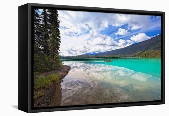 Emerald Lake Reflections, Canada-George Oze-Framed Premier Image Canvas