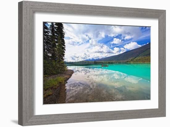Emerald Lake Reflections, Canada-George Oze-Framed Photographic Print