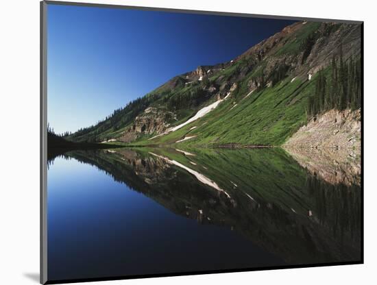 Emerald Lake with Mountain Slope, Gunnison National Forest, Colorado, USA-Adam Jones-Mounted Photographic Print