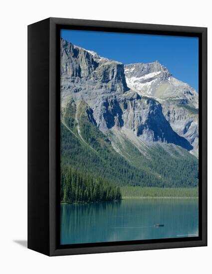 Emerald Lake, Yoho National Park, Rocky Mountains, British Columbia, Canada-Anthony Waltham-Framed Premier Image Canvas