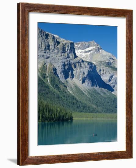 Emerald Lake, Yoho National Park, Rocky Mountains, British Columbia, Canada-Anthony Waltham-Framed Photographic Print