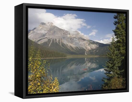 Emerald Lake, Yoho National Park, Rocky Mountains, British Columbia, Canada-Tony Waltham-Framed Premier Image Canvas