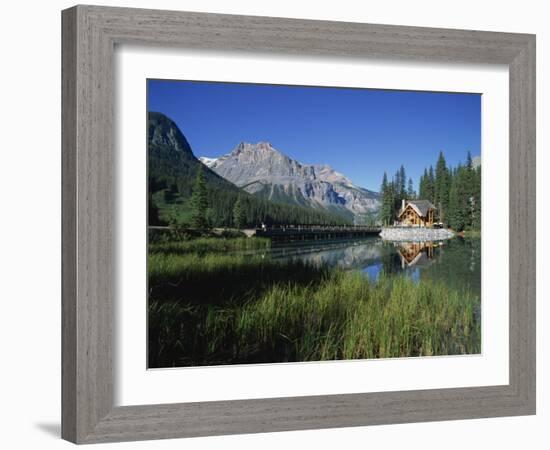 Emerald Lake, Yoho National Park, UNESCO World Heritage Site, British Columbia, Canada-Hans Peter Merten-Framed Photographic Print