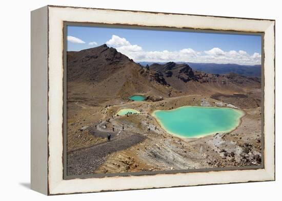 Emerald Lakes on the Tongariro Alpine Crossing-Stuart-Framed Premier Image Canvas