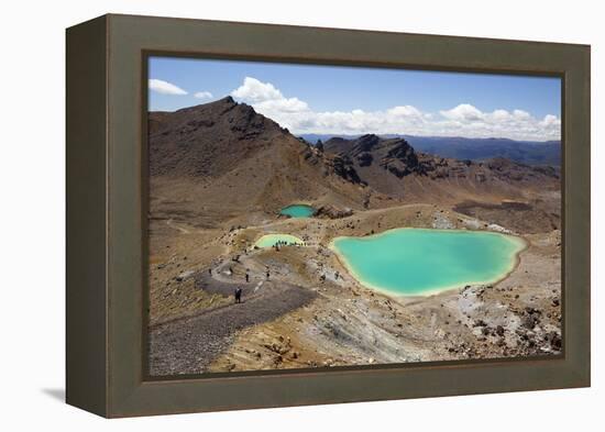 Emerald Lakes on the Tongariro Alpine Crossing-Stuart-Framed Premier Image Canvas