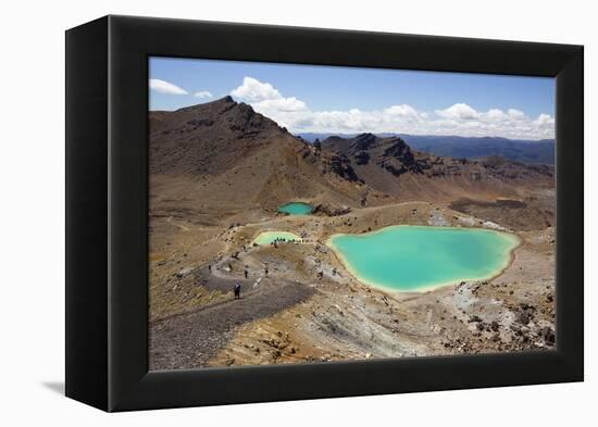 Emerald Lakes on the Tongariro Alpine Crossing-Stuart-Framed Premier Image Canvas