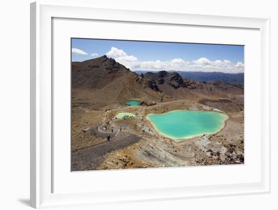 Emerald Lakes on the Tongariro Alpine Crossing-Stuart-Framed Photographic Print