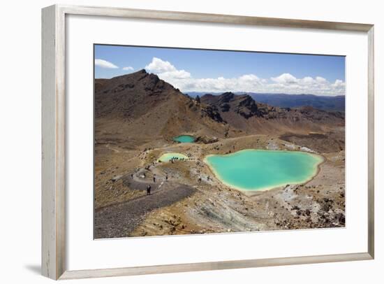 Emerald Lakes on the Tongariro Alpine Crossing-Stuart-Framed Photographic Print