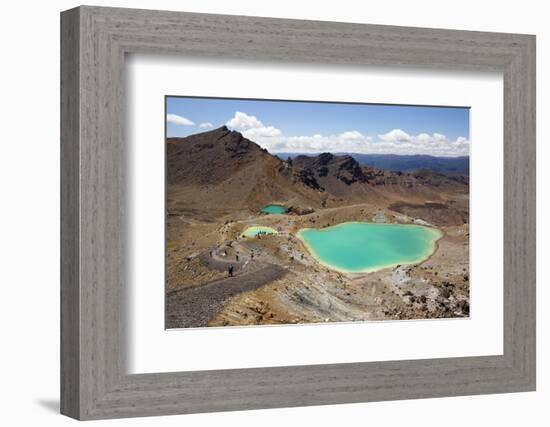 Emerald Lakes on the Tongariro Alpine Crossing-Stuart-Framed Photographic Print