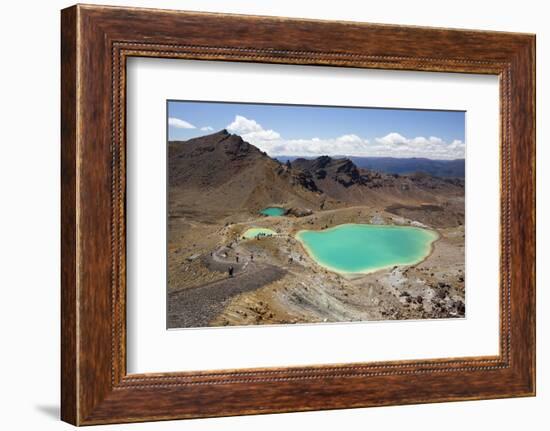 Emerald Lakes on the Tongariro Alpine Crossing-Stuart-Framed Photographic Print