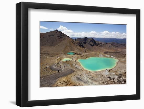 Emerald Lakes on the Tongariro Alpine Crossing-Stuart-Framed Photographic Print