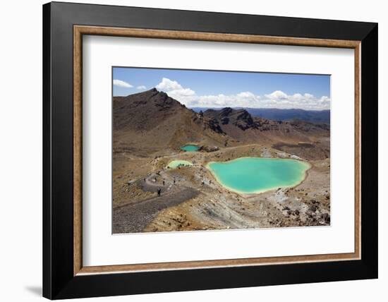 Emerald Lakes on the Tongariro Alpine Crossing-Stuart-Framed Photographic Print