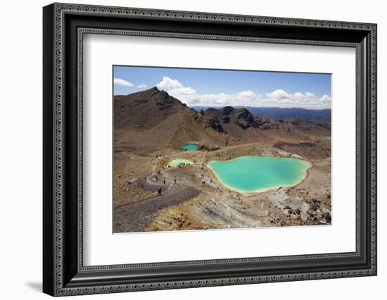 Emerald Lakes on the Tongariro Alpine Crossing-Stuart-Framed Photographic Print