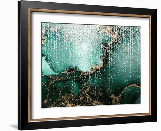 Emerald Marble-Kimberly Allen-Framed Art Print