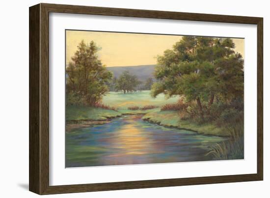 Emerald Meadow II-Linda Wacaster-Framed Art Print