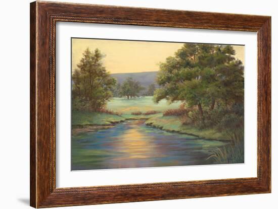 Emerald Meadow II-Linda Wacaster-Framed Art Print