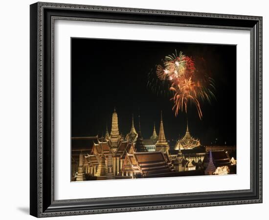 Emerald Palace During Commemoration of King Bumiphol's 50th Anniversary, Thailand-Russell Gordon-Framed Photographic Print