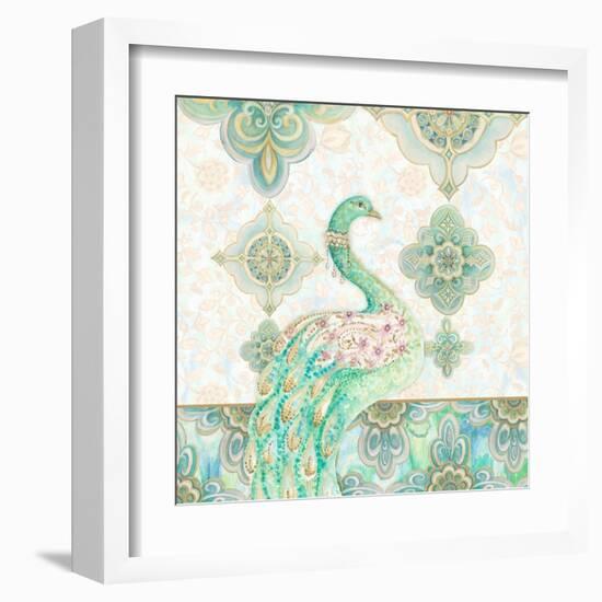 Emerald Peacock I-Janice Gaynor-Framed Art Print