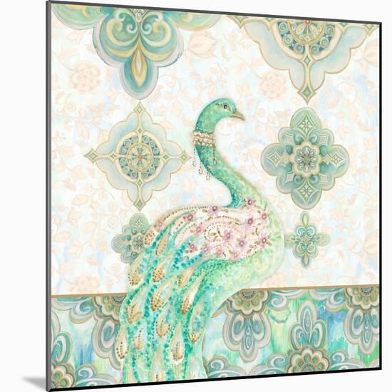 Emerald Peacock I-Janice Gaynor-Mounted Art Print