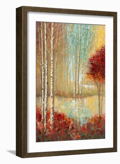 Emerald Pond-Ruane Manning-Framed Art Print