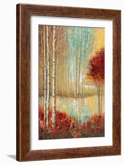 Emerald Pond-Ruane Manning-Framed Art Print