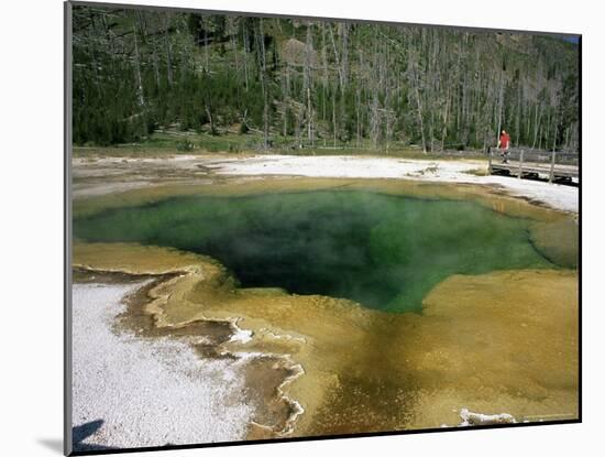 Emerald Pool, Black Sand Basin, Yellowstone National Park, Wyoming, USA-Ruth Tomlinson-Mounted Photographic Print