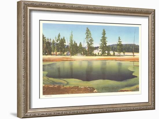 Emerald Pool, Yellowstone-null-Framed Art Print