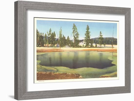 Emerald Pool, Yellowstone-null-Framed Art Print