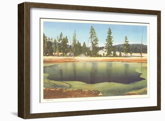 Emerald Pool, Yellowstone-null-Framed Art Print