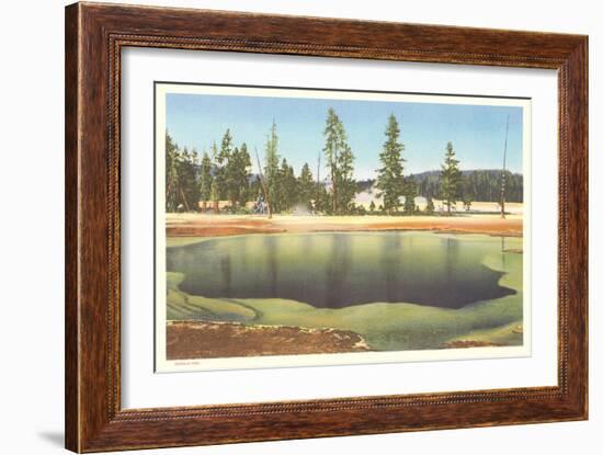 Emerald Pool, Yellowstone-null-Framed Art Print