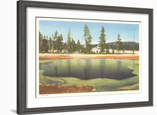 Emerald Pool, Yellowstone-null-Framed Art Print