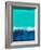 Emerald Sky and Navy Blue Abstract Study-Emma Moore-Framed Art Print